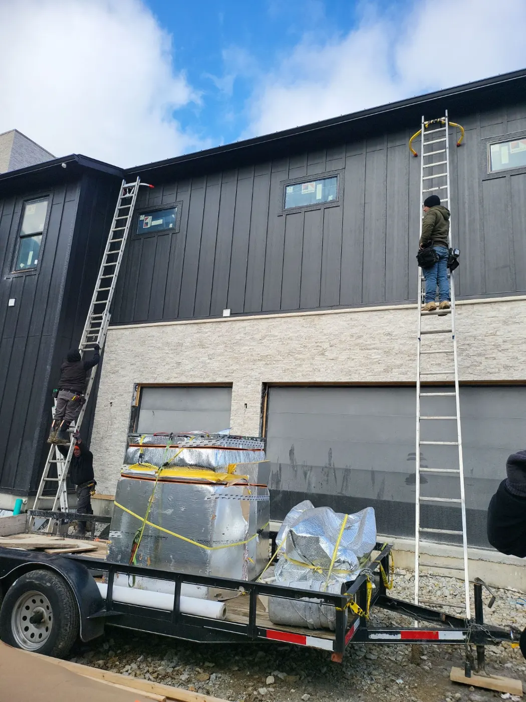 Fiber cement siding installed on a Crooked Creek home